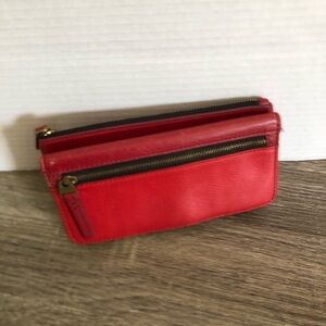 FOSSIL Red Leather Wallet